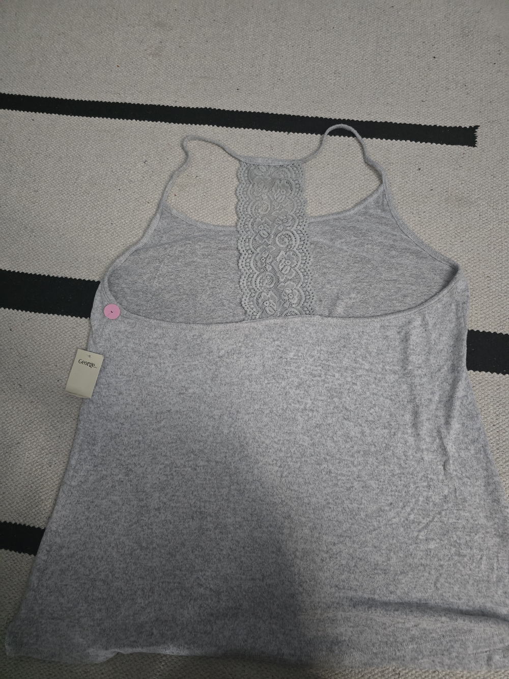 George Gray Lace-Back Racerback Tank Top - Picture 3 of 4